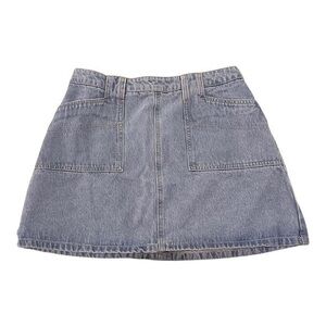 Vintage Light Wash Denim Mini Skirt
